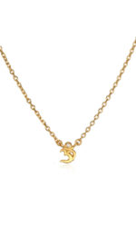 Satya Jewelry - Mini Commence with Clarity Necklace Om & Topas Kette