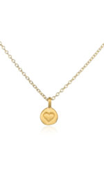 Satya Jewelry - Mini Herz Kette Tender Heart Necklace matt Gold