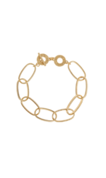 Sence Copenhagen - Große Glieder Armband Essentials Power bracelet matt gold