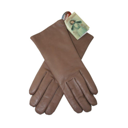Randers Handsker - Handschuhe Gloves Castor Taupe Gr. 6,5 leicht gefüttert Leder butterweich