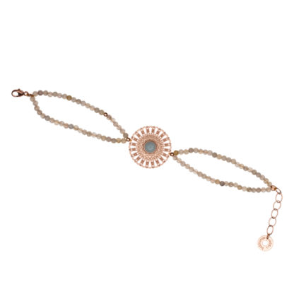 Hoffnungsträger - Armband Mandala Armkette mit Mini-Labradoritkugeln