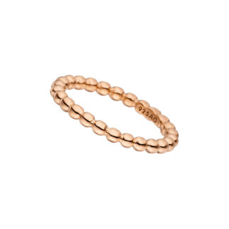 Leaf - Ring Ball breit Rosé vergoldet Gr.58