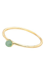 Leaf - Ring Aqua Calzedon Gelbgold vergoldet Gr.54