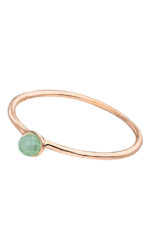 Leaf - Ring Aqua Calzedon Rosé vergoldet Gr.54