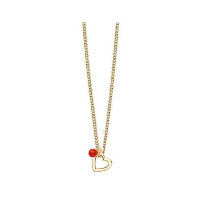 Enamel Copenhagen - Kette Necklace Enamel red Heart Herz rot