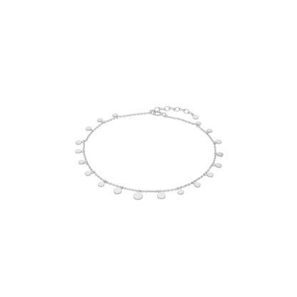 Pernille Corydon - Fusskette Sheen Anklet Plättchen glänzend