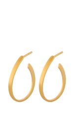 Pernille Corydon - Berlin Creoles Creolen oval gold 25 mm