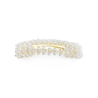 Sui Ava - Haarspange Ingeborg Crystal Clip White Weiß Gold