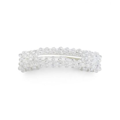 Sui Ava - Ingeborg Crystal Clip White Haarspange Weiß Silver Silber