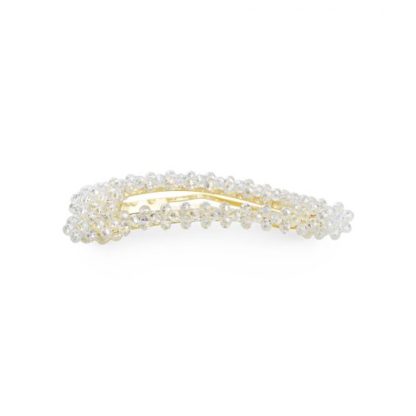 Sui Ava - Ingrid Crystal Clip White Haarspange Weiß Gold