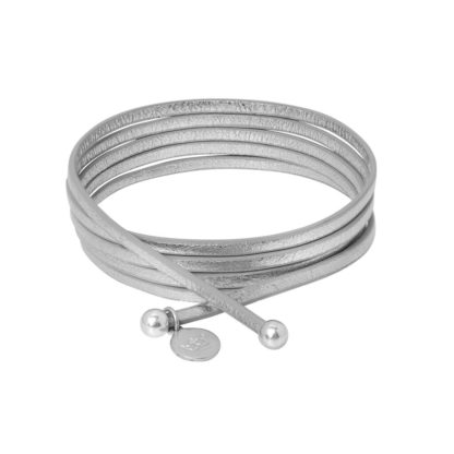 Sence Copenhagen - Lederband Leather Necklace / Bracelet Silber Kette Armband