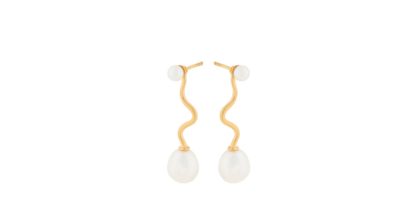 Pernille Corydon - Ohrringe Lagoon Earrings Perle Gold