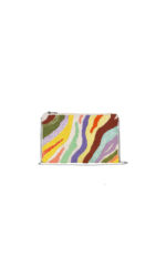 Unmade Copenhagen - Bunte Tasche Nour Clutch Bag Zebra bestickt Creme Gelb Rot
