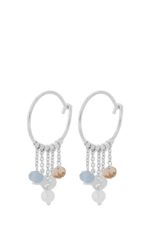 Pernille Corydon - Ohrringe Creolen Edelsteine Dream Hoops