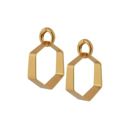 Sence Copenhagen - Anhänger Shadow Hexagon Charm Matt Gold