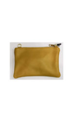 blingberlin - Kleine Tasche Bag Clutch Milla Yellow Ocker Leder Glatt