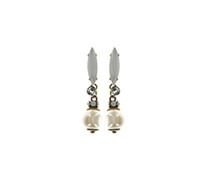 Konplott - Ohrringe earring stud Fiancee Weiss Perle