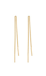 Pernille Corydon - Schlichte Ohrringe Durchzieher Plain Earchains