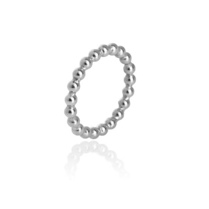 Susanne Friis Björner - Ring Big Dots Kugel silber Gr. 52