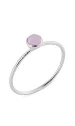 Susanne Friis Björner - Ring Stone Light Pink Crystal Silber helles Rosa Gr.54