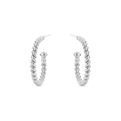 Susanne Friis Björner - gedrehte Creolen Silber twisted Earrings