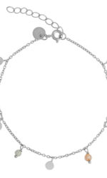 Aqua Dulce - Armband Bracelet Agnete Edelsteine Rose Grau