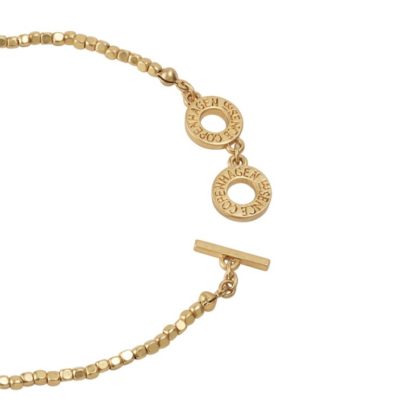 Sence Copenhagen - Kette Essentials Necklace Würfel und Krone matt Gold