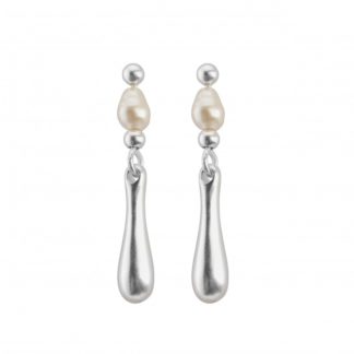 Sence Copenhagen - Ohrringe mit weißen Perlen Pearls Earrings