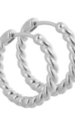 Aqua Dulce - Twist Ohrringe Creolen Chunky Luna Hoop ca. 1,8 cm