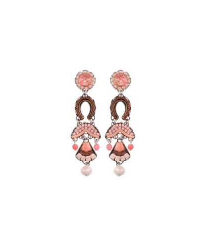 Ayala Bar - Sanfte Loopy Pollux Earrings Ohrringe Stecker pastell Koralle Coral
