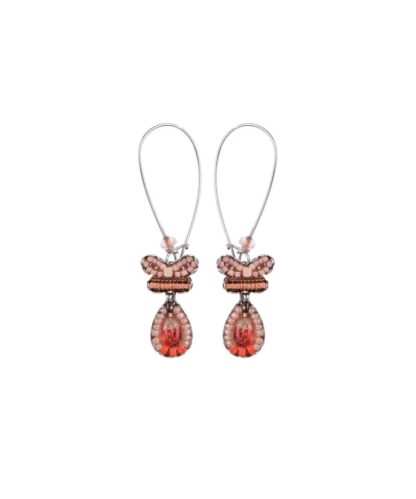 Ayala Bar - Kleine Loopy Perseus Earrings Ohrringe Stecker pastell Koralle (als Stecker!)