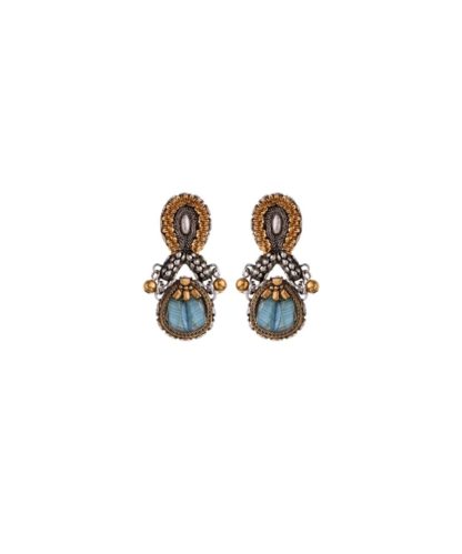 Ayala Bar - Andromeda Earrings Ohrringe Stecker Gold Silber Aqua