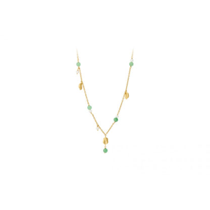Pernille Corydon - Kette Ocean Hope Necklace Perle & grüner Aventurin