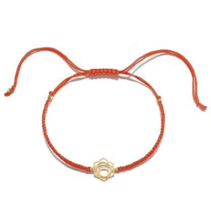 SATYA Jewelry - Sakralchakra Release Creativity Sacral Chakra Thread Bracelet Armband Orange