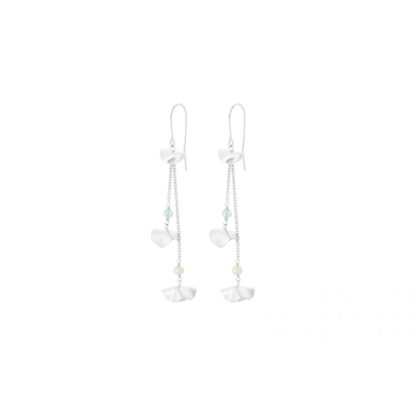 Pernille Corydon - Ohrringe Poppy Earhooks Pearl and Blue