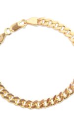 Jeberg Jewellery - Statement Saga Armband Bracelet Chain 5 mm Panzer 17 cm Gold