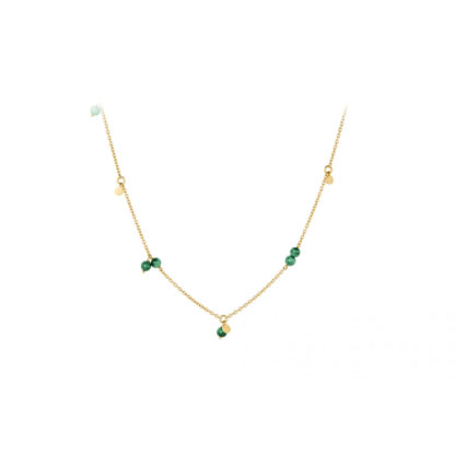 Pernille Corydon - Forest Necklace Kette grüner Malachit