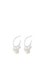 Pernille Corydon - Ohrringe Creolen Bay Hoops Perle