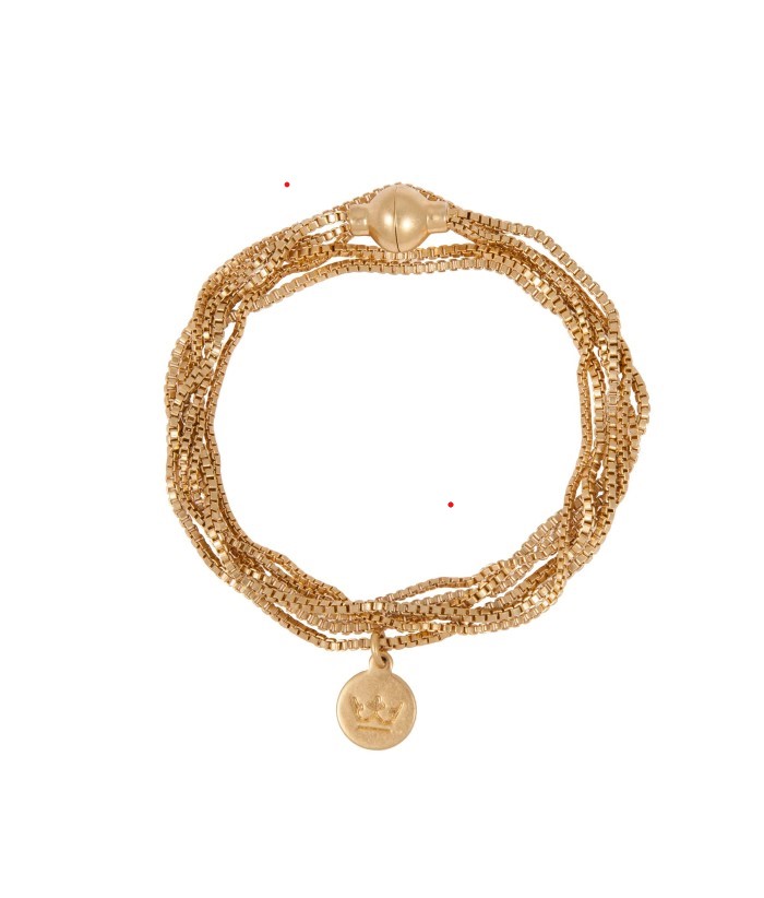 Sence Copenhagen - Kette / Armband Necklace Bracelet Essentials Seaside matt gold