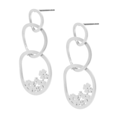 Sence Copenhagen - Ohrringe Kleeblätter Happy clover earrings matt 4 cm