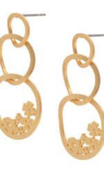 Sence Copenhagen - Ohrringe Kleeblätter Happy clover earrings matt 4 cm