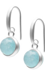 Sence Copenhagen - Ohrringe Lolo earrings aquamarine matt 2,5 cm